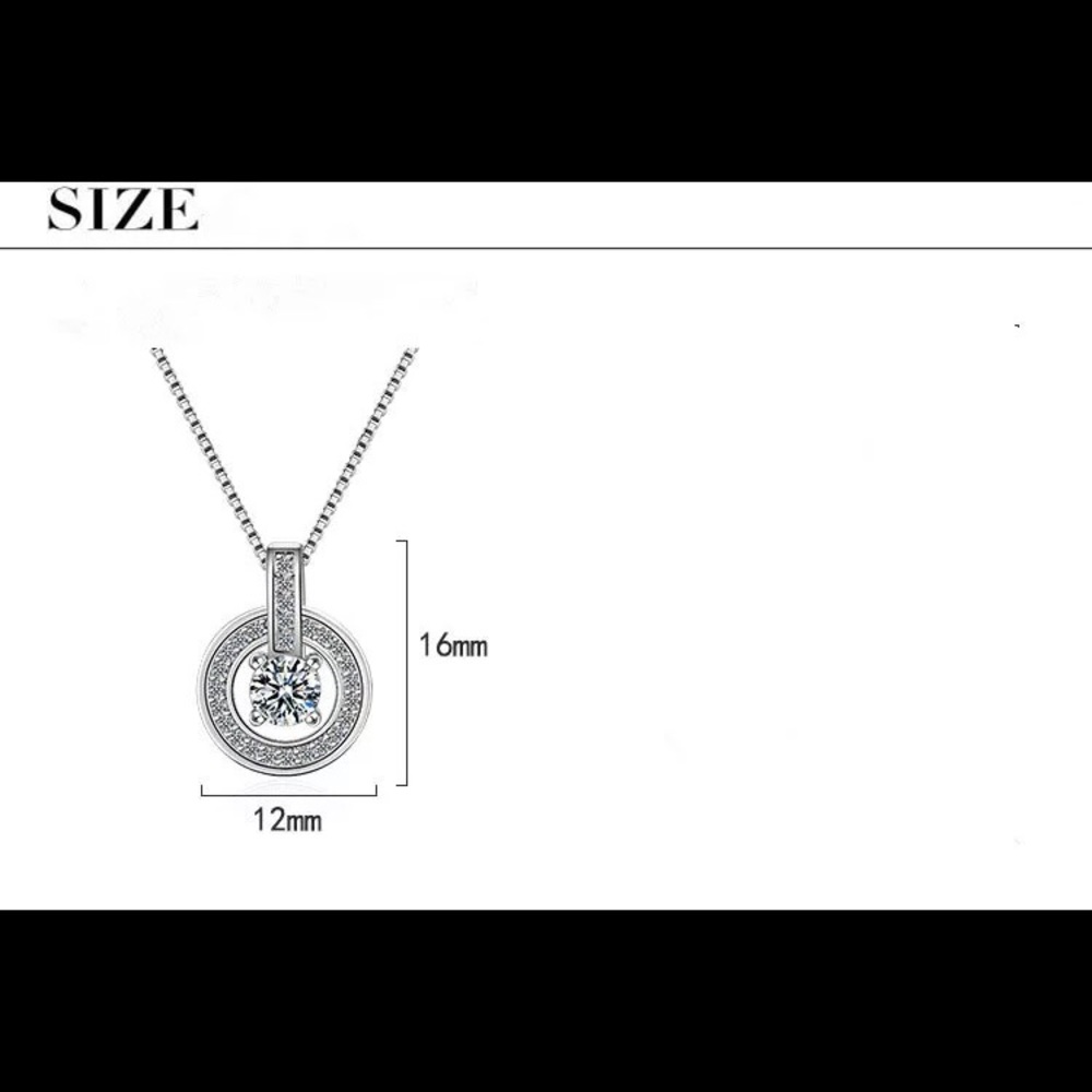 925 Sterling Silver Shiny necklace - Picture 2 of 4